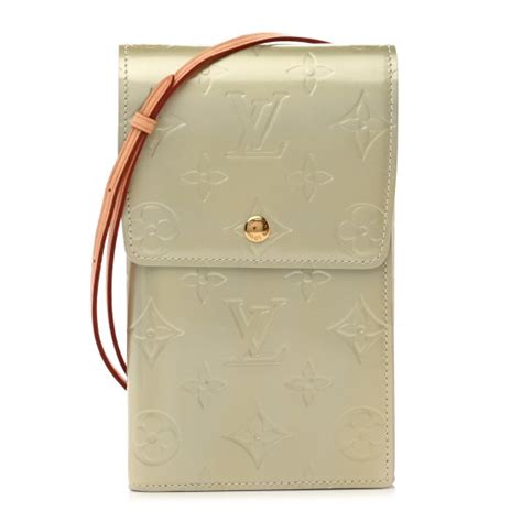 LOUIS VUITTON Vernis Walker Wallet Silver 